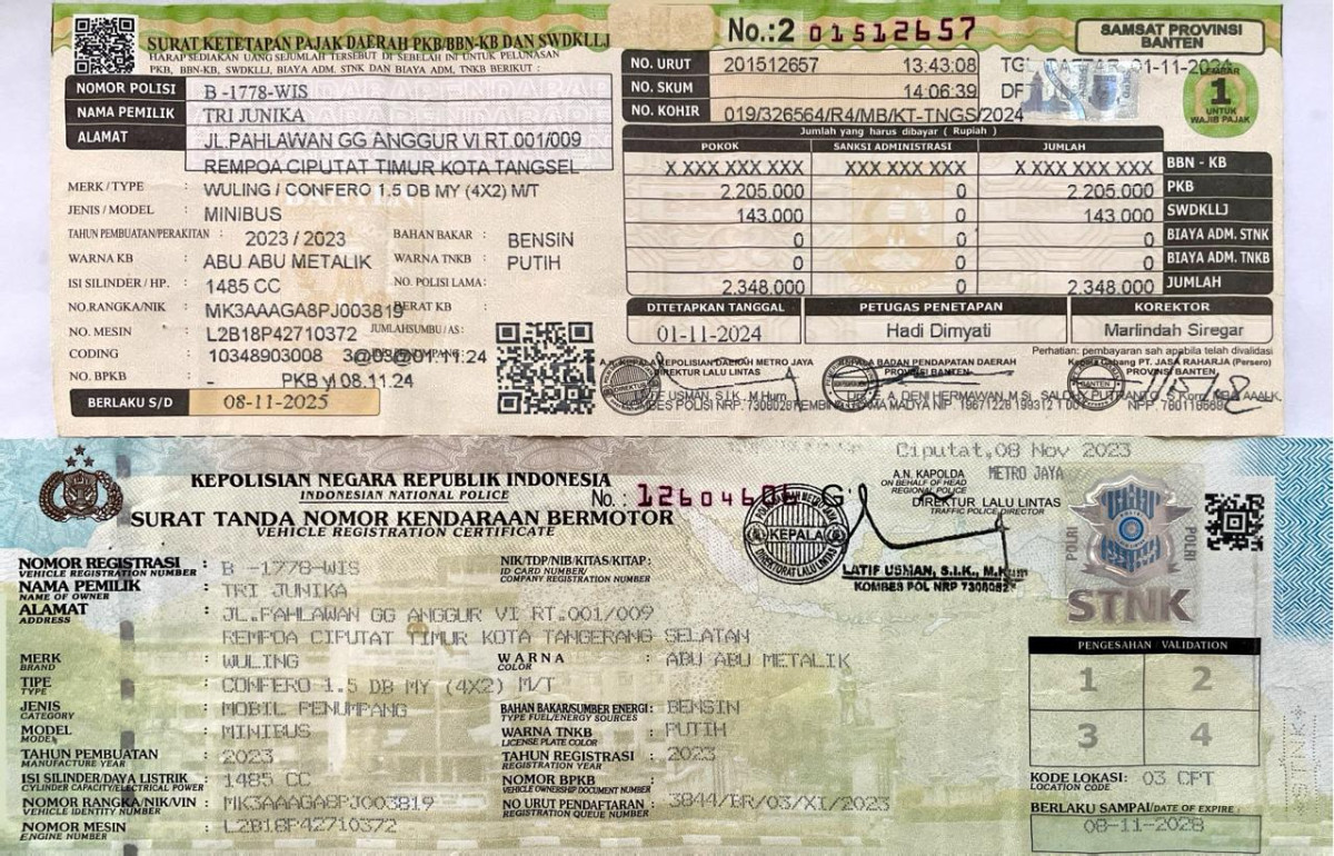 WULING CONFERO 1.5 DB MY (4X2)