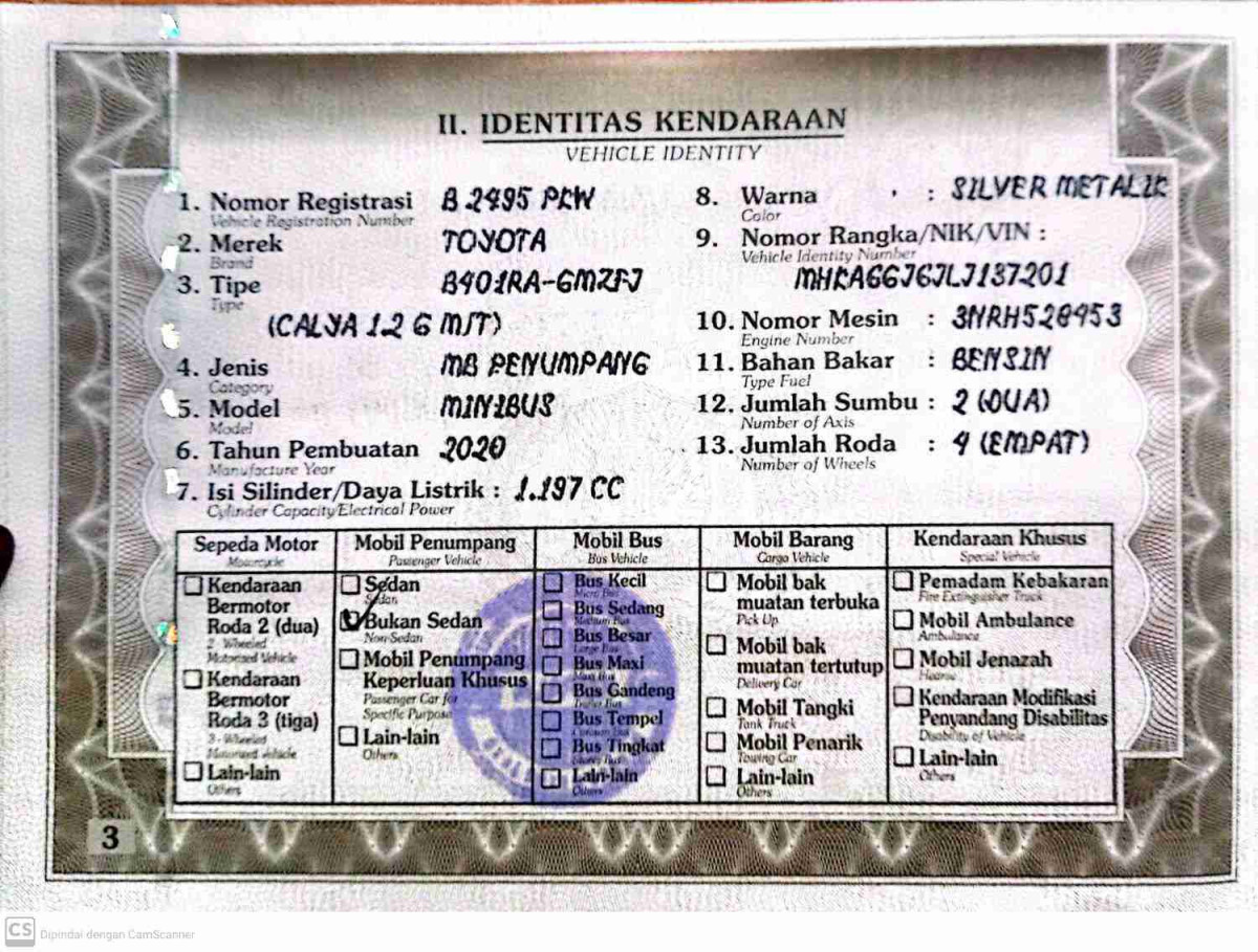 TOYOTA CALYA 1.2 G M/T