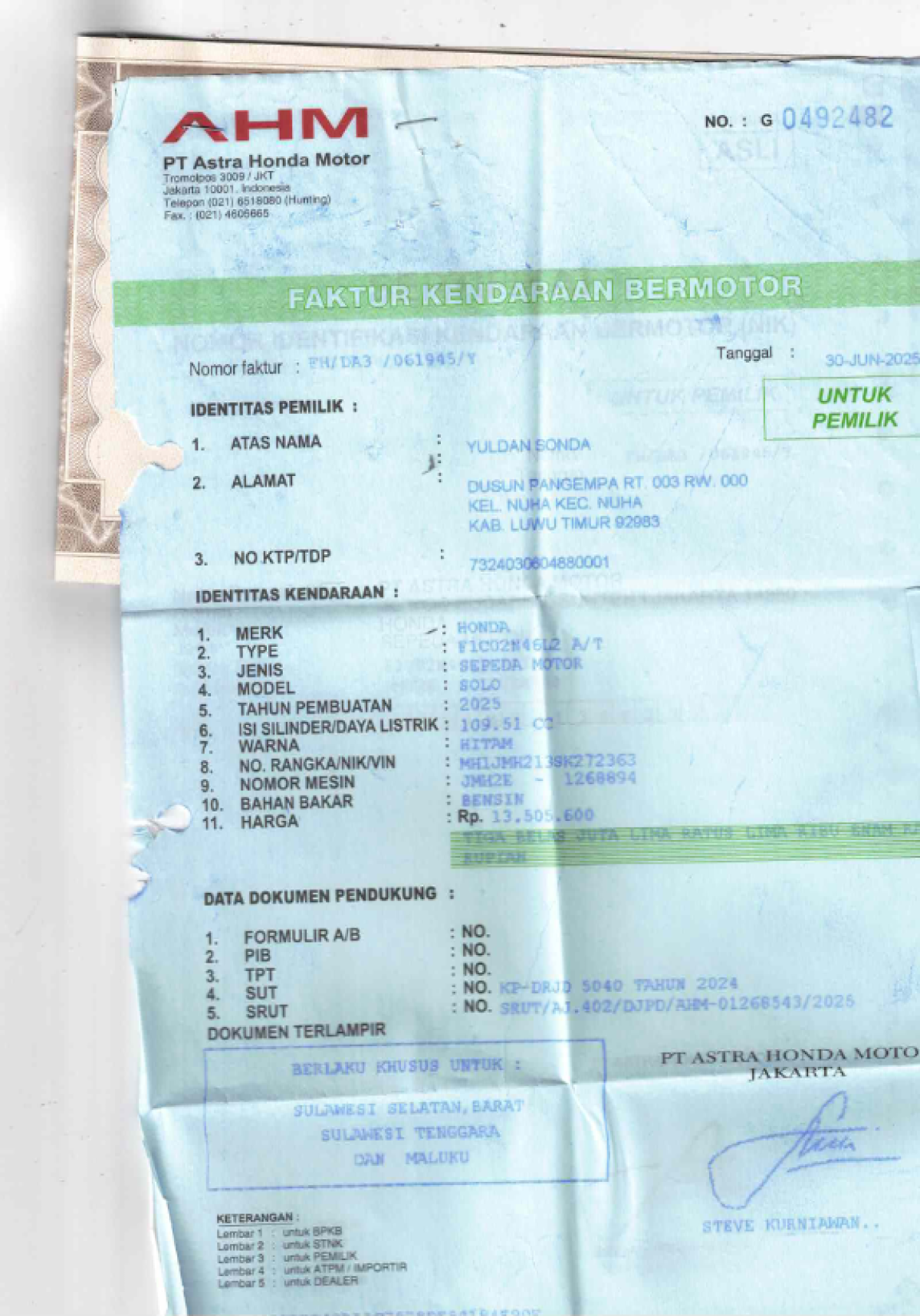 HONDA SCOOPY PRESTIGE