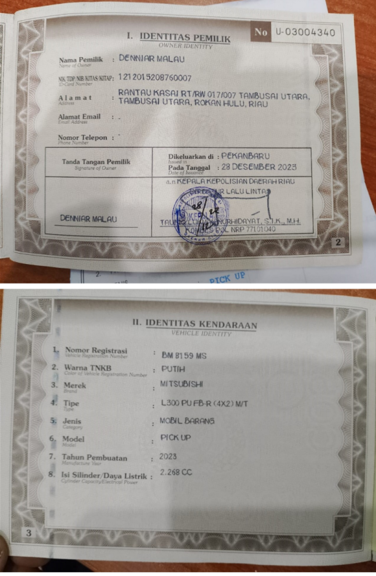 MITSUBISHI L300 PU FB-R (4X2)