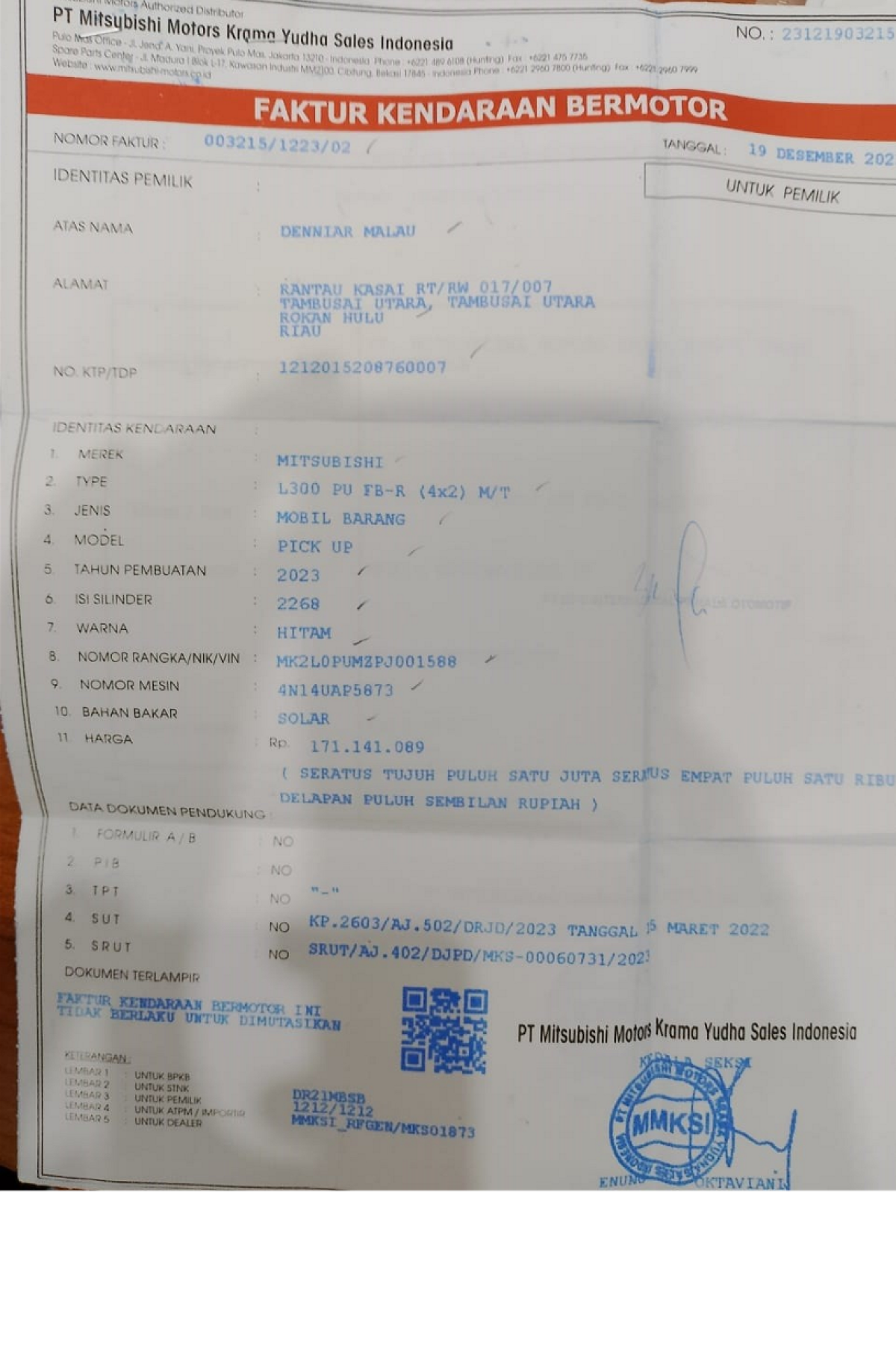 MITSUBISHI L300 PU FB-R (4X2)