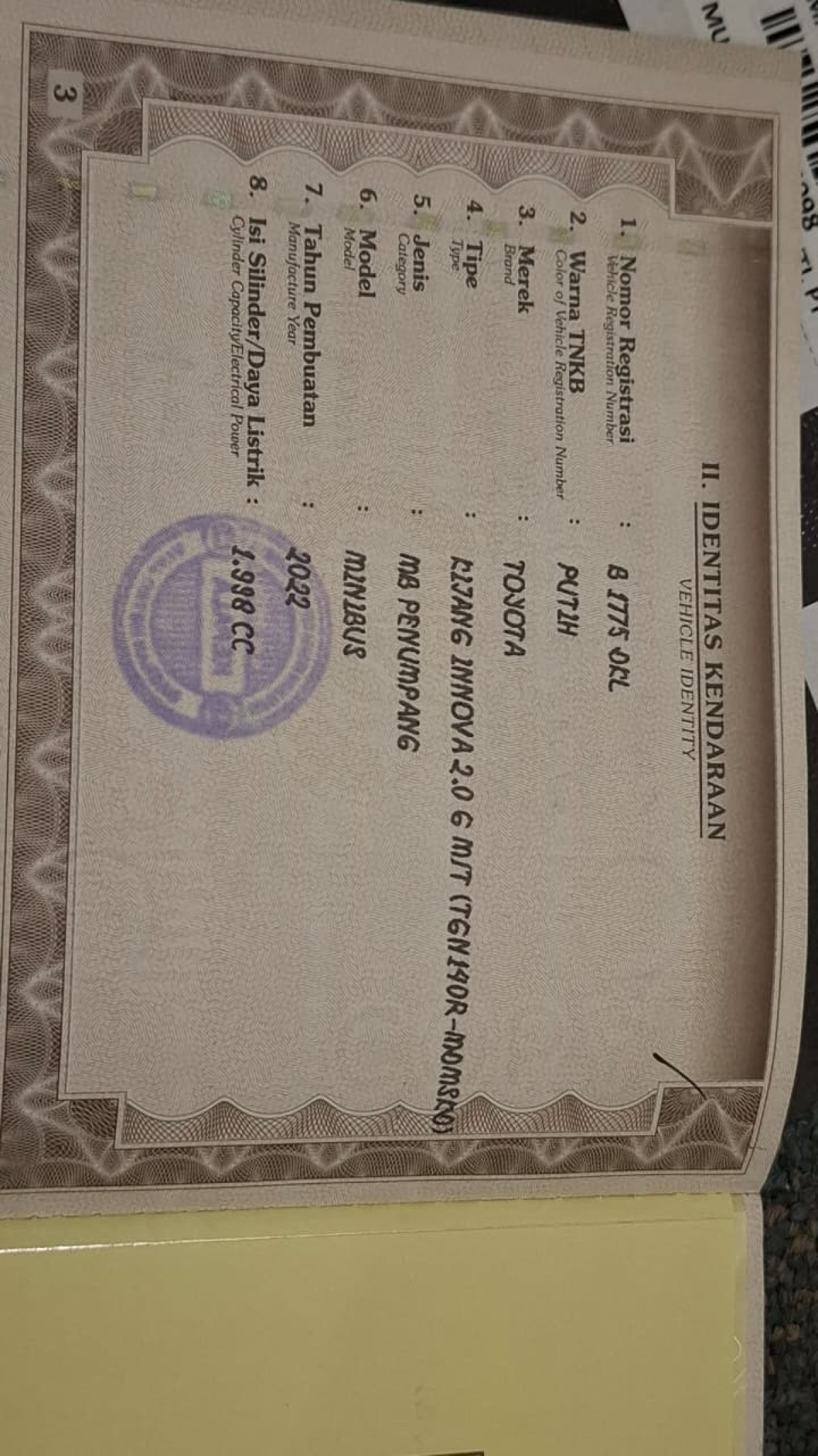 TOYOTA KIJANG INNOVA G