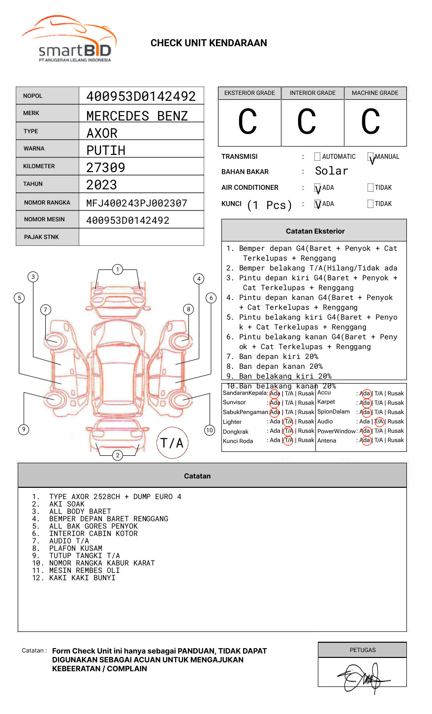 MERCEDES BENZ  AXOR  2528 CH (6X4)