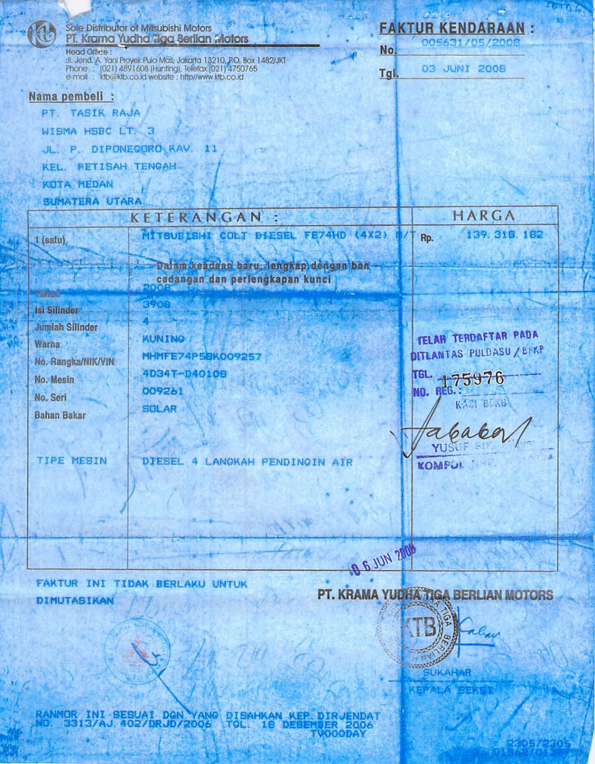 MITSUBISHI  FE  74 HD