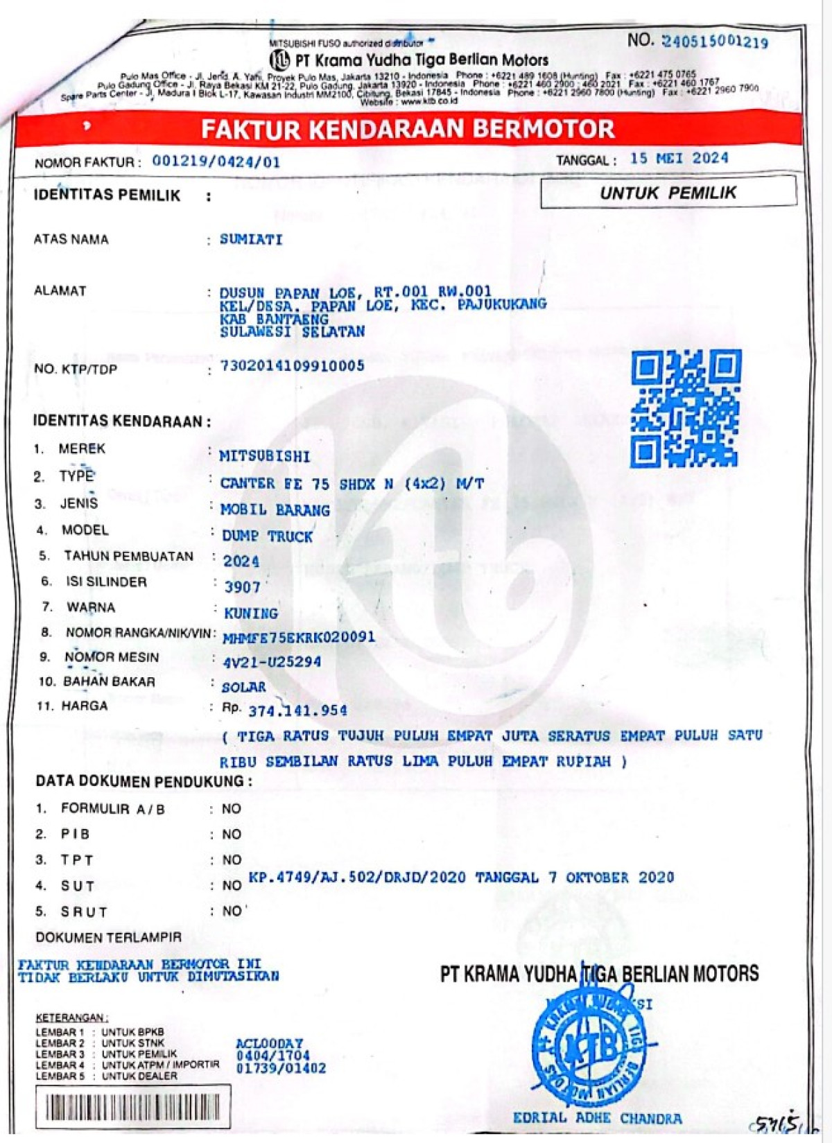 MITSUBISHI  FE  75 SHDX