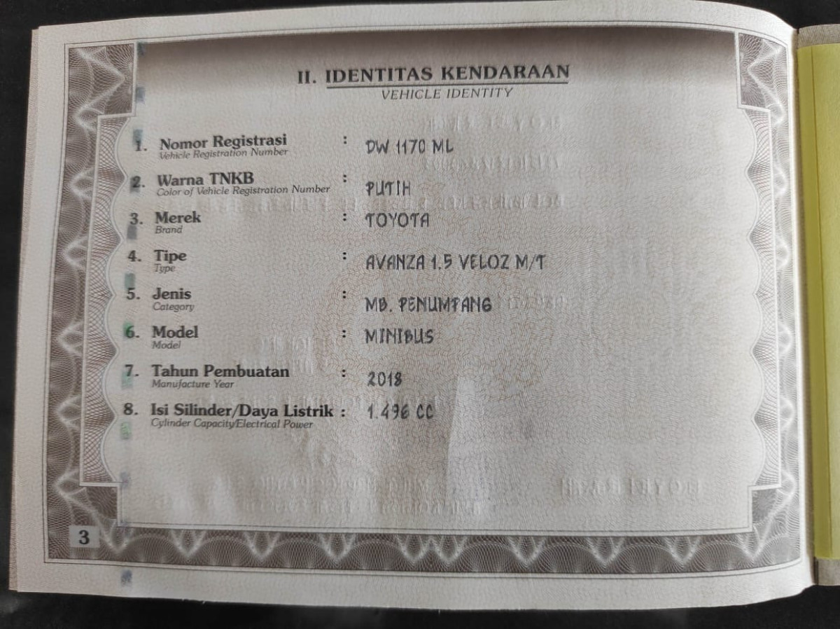 TOYOTA AVANZA VELOZ 1.5