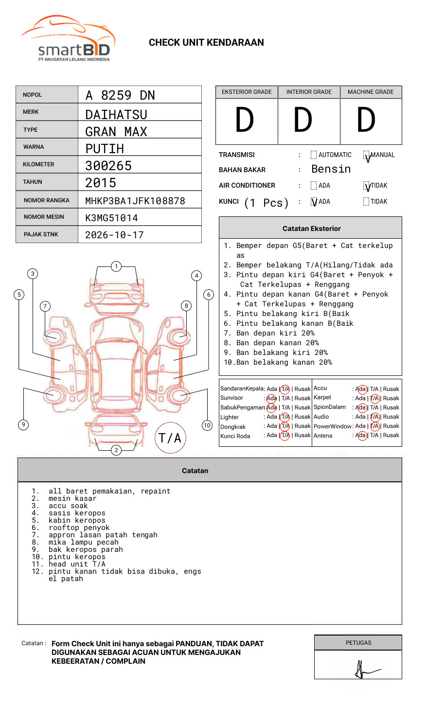 DAIHATSU GRAN MAX PICK-UP 1.3