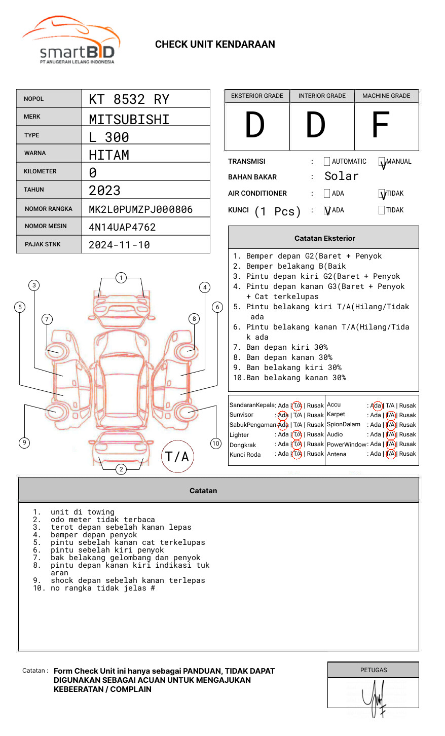 MITSUBISHI  L 300 L300 PU FB-R (4X2)