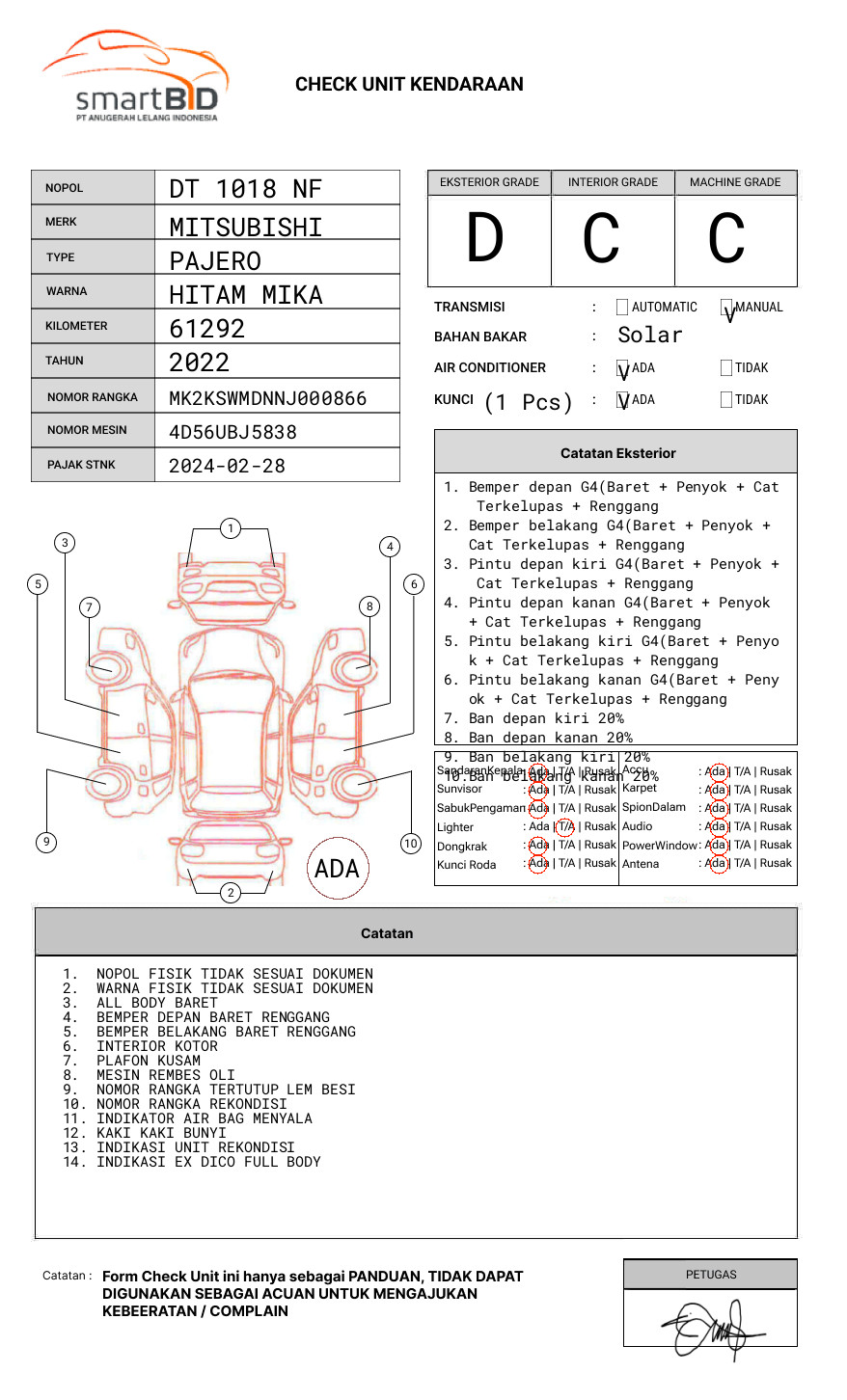 MITSUBISHI PAJERO SPORT 2.5L GLX (4X4)