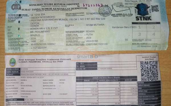 HONDA HRV 1.5L E CVT