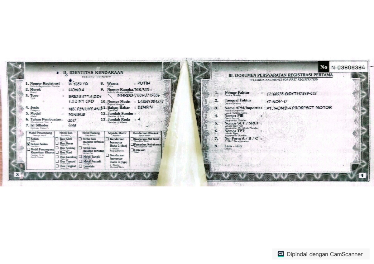 HONDA BRIO SATYA DD1 1.2 E