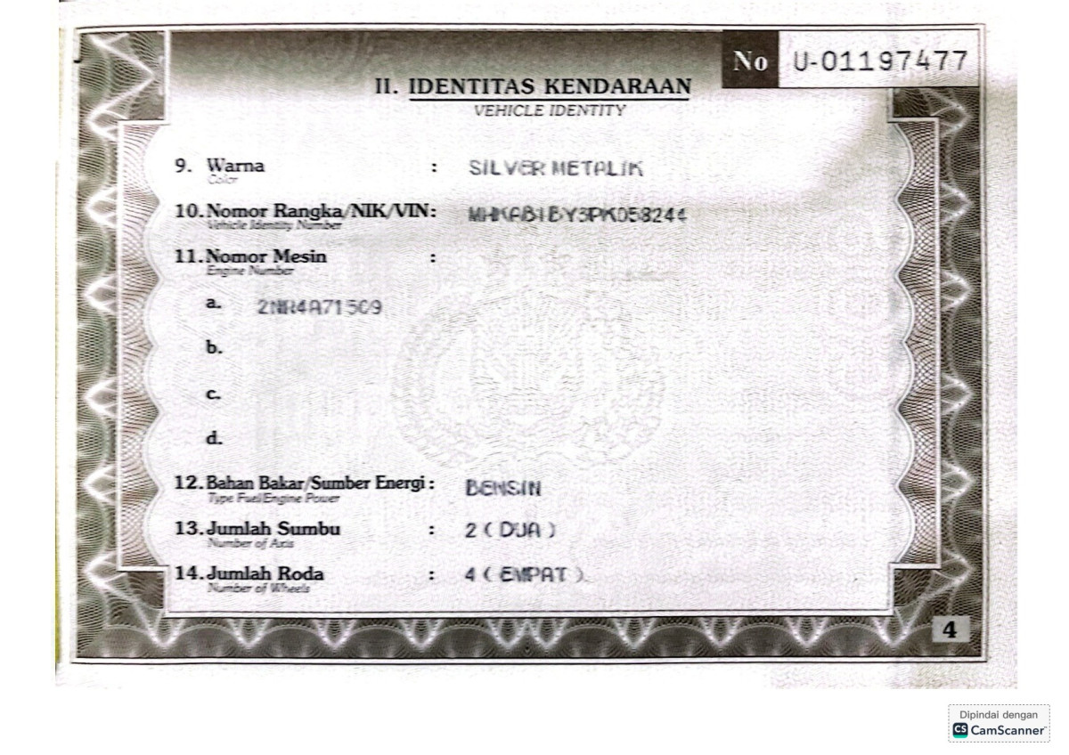 TOYOTA  AVANZA  1.5 G