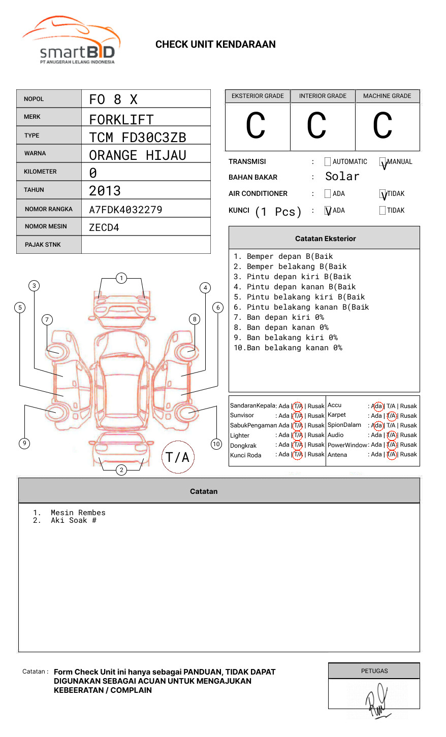 FORKLIFT TCM FD30C3ZB