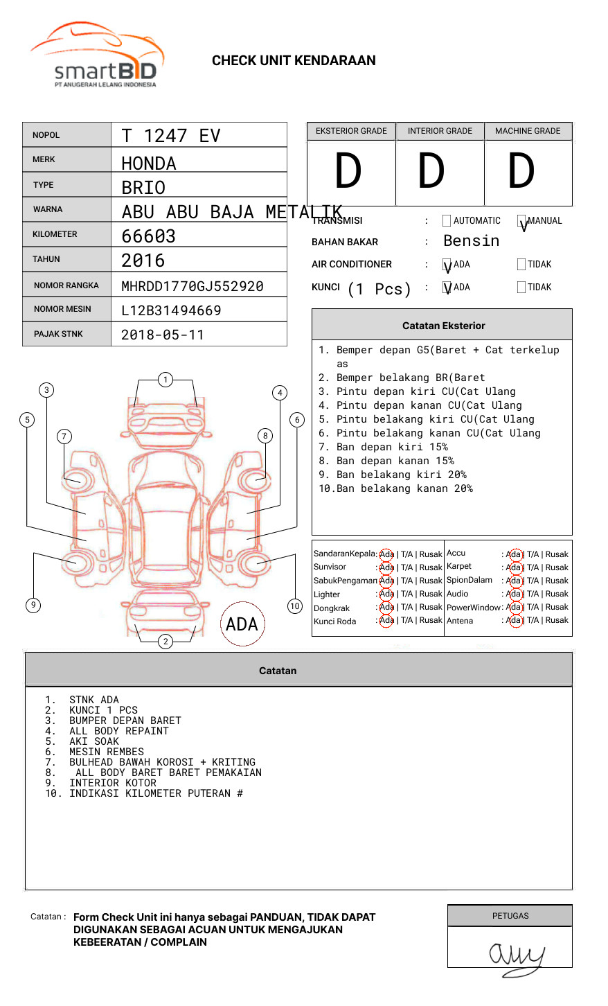 HONDA  BRIO  SATYA DD1 1.2 E