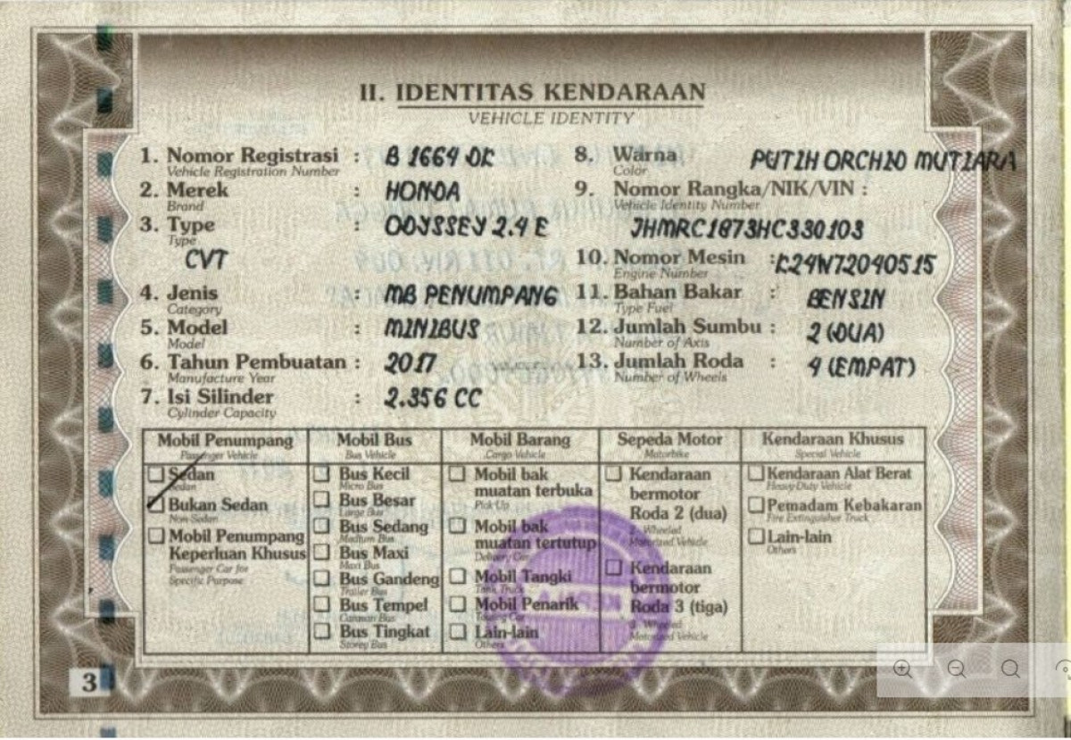 HONDA  ODYSSEY Odyssey 2.4 E CVT