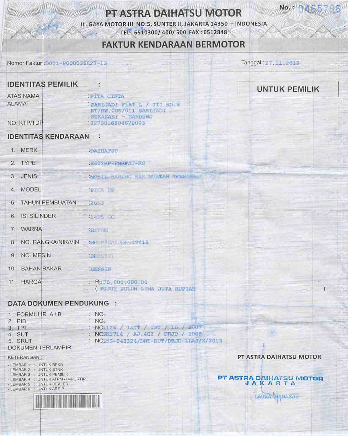 DAIHATSU  GRAN MAX  PICK-UP