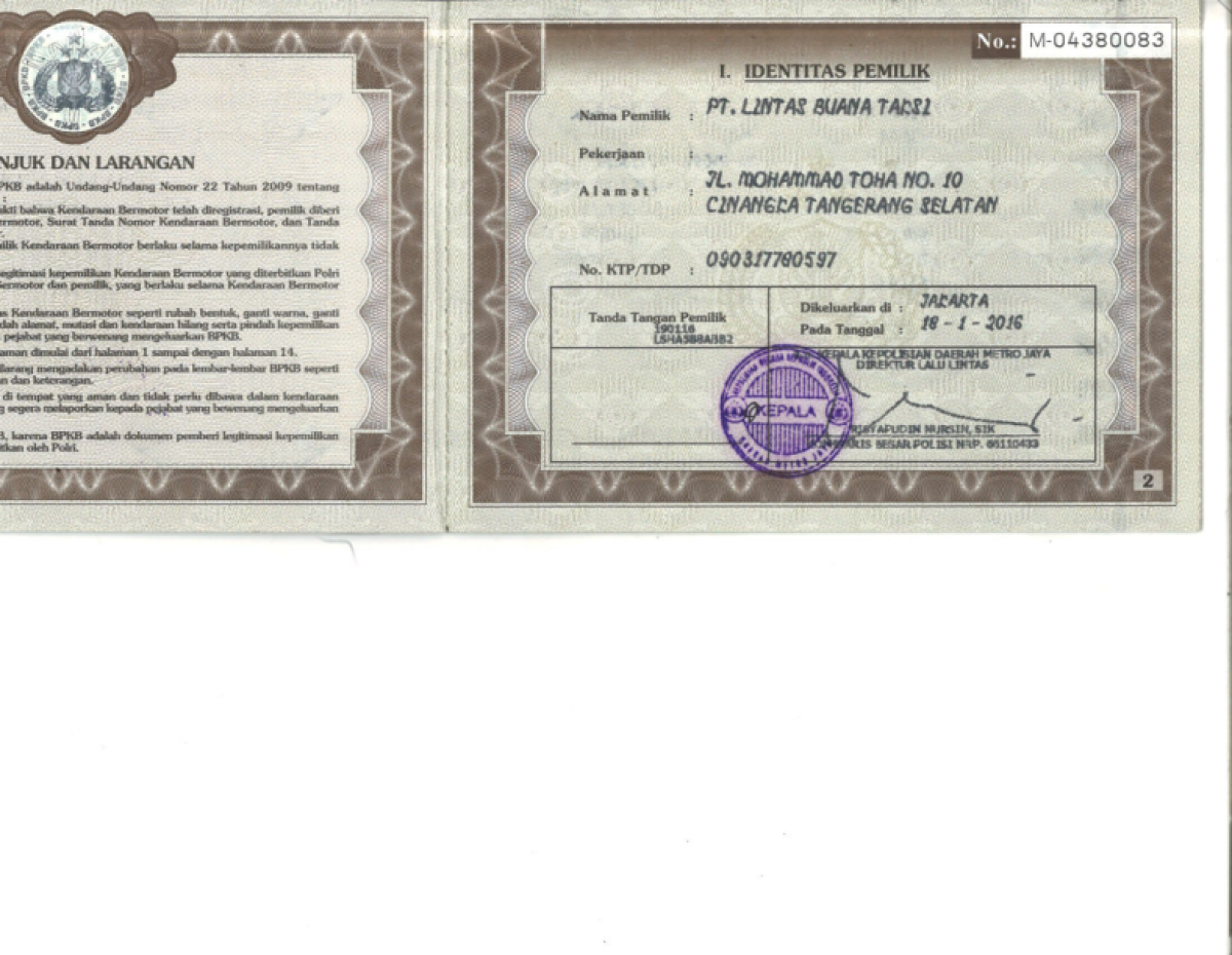 HONDA MOBILIO DD4 1.5 S