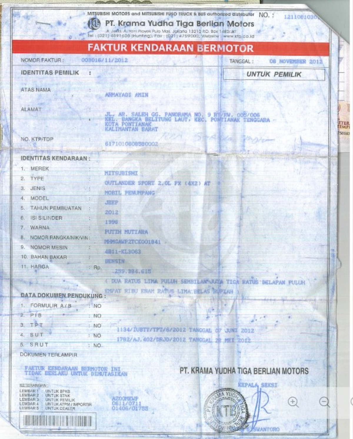 MITSUBISHI OUTLANDER SPORT 2.0L PX