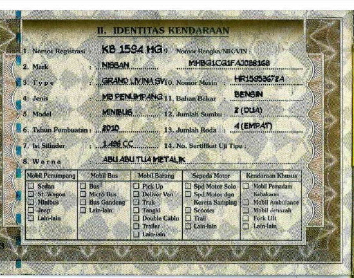 NISSAN GRAND LIVINA SV