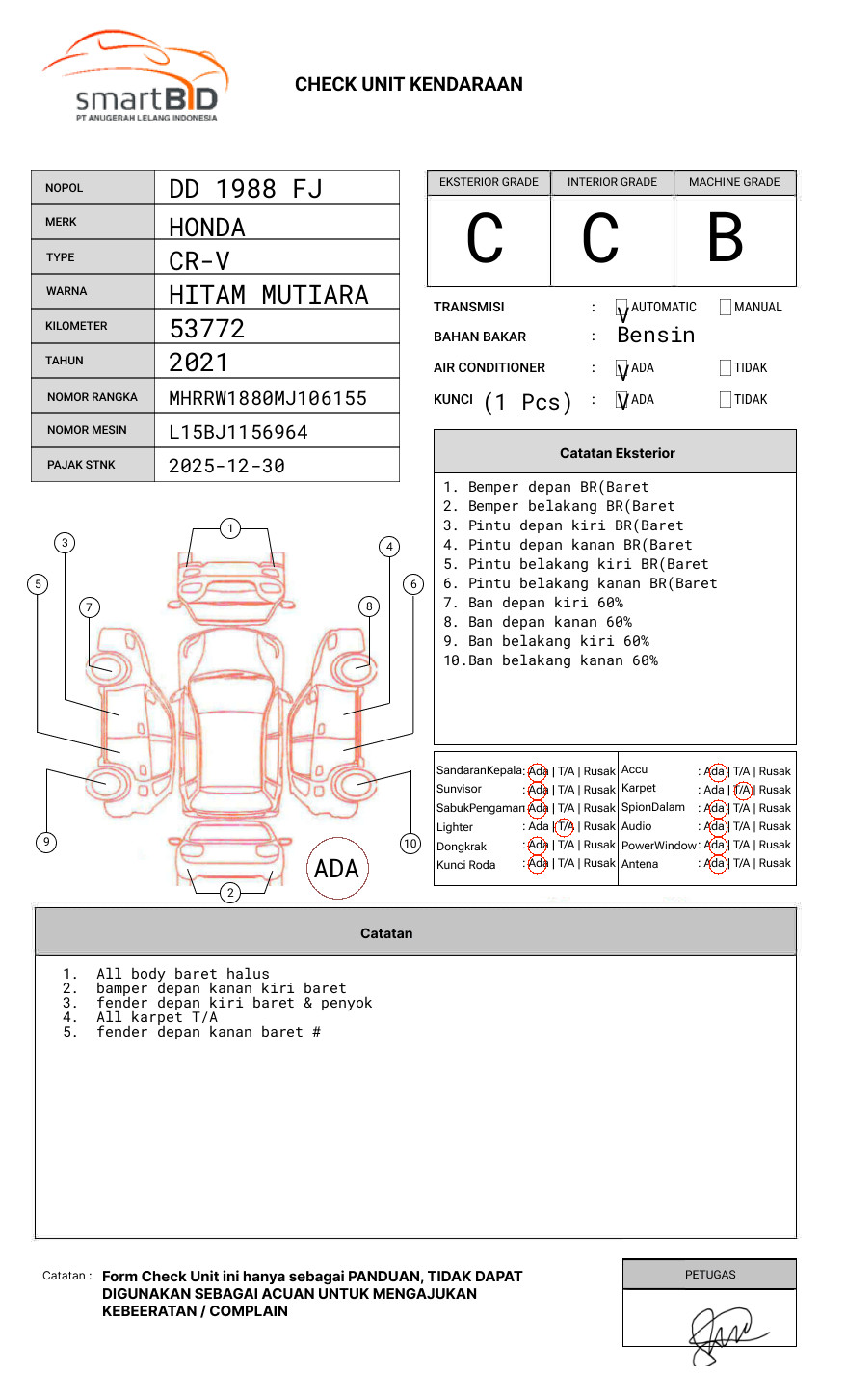 HONDA CR-V 1.5 TC PRESTIGE