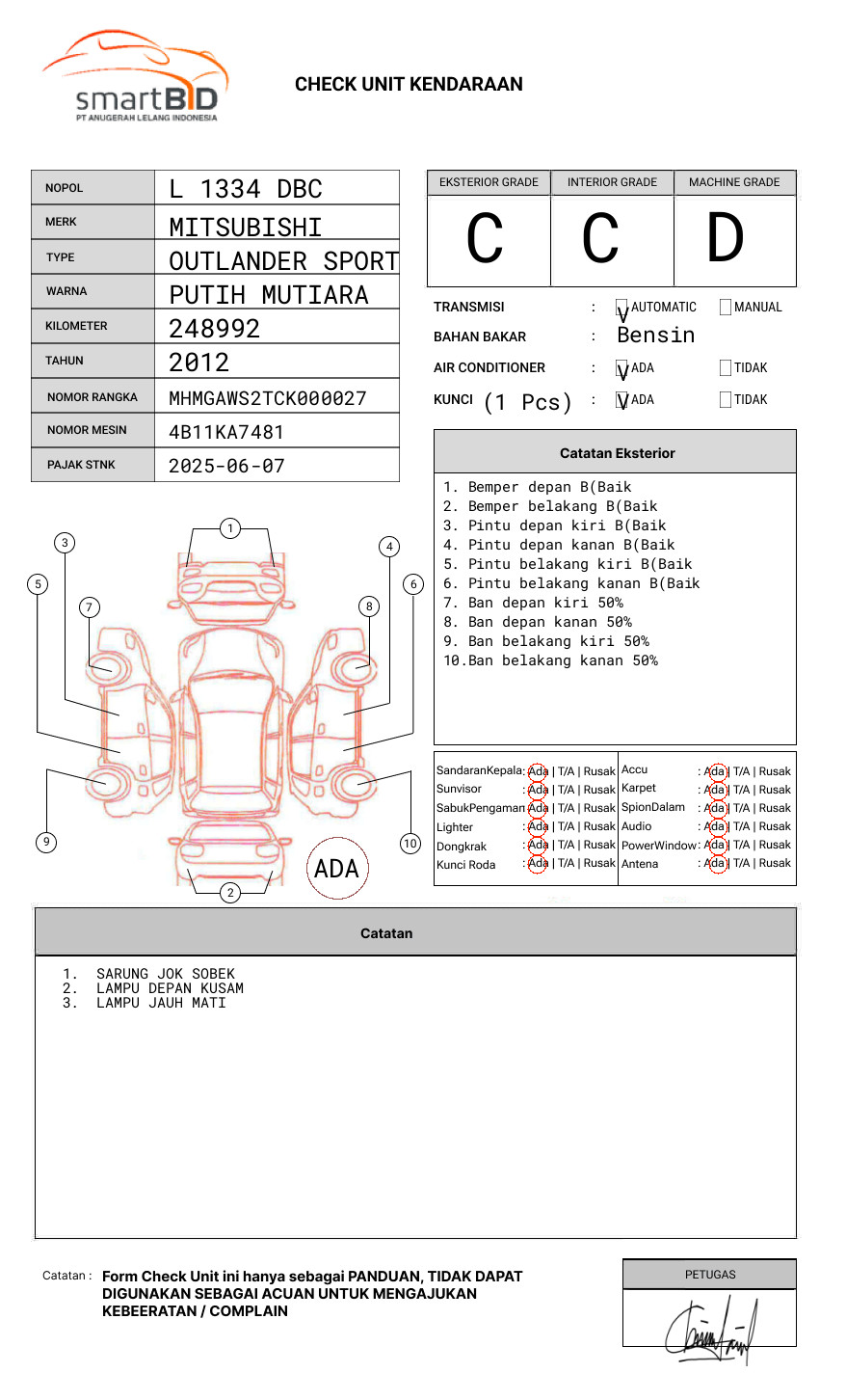 MITSUBISHI OUTLANDER SPORT