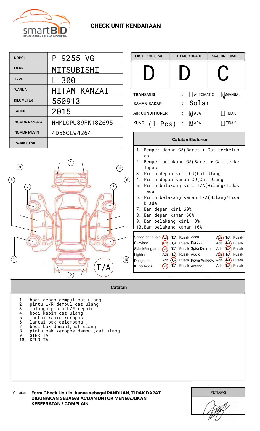 MITSUBISHI  L 300  PU