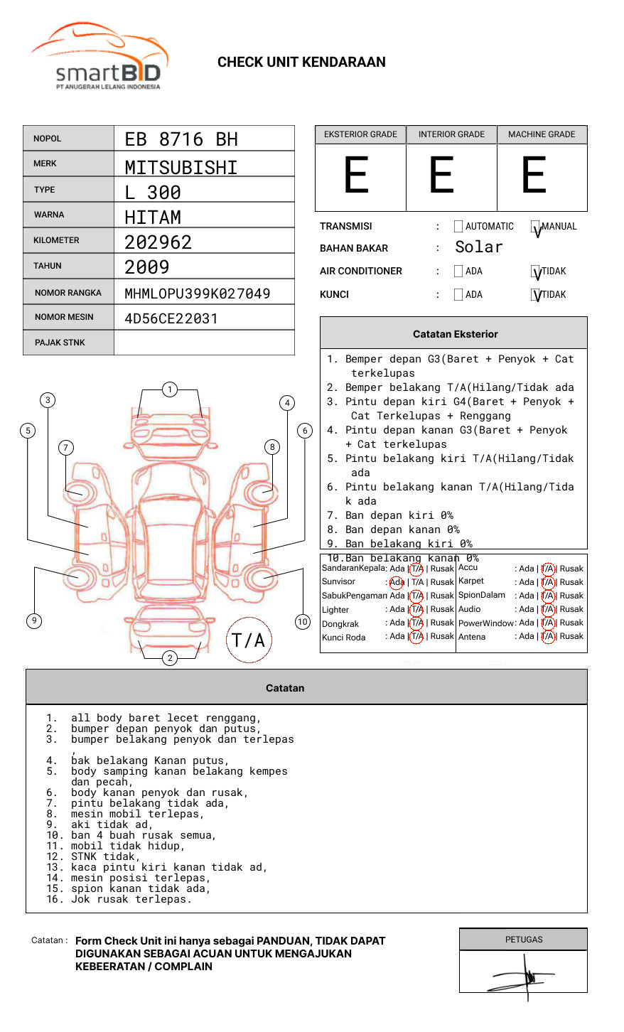 MITSUBISHI  L 300  PU