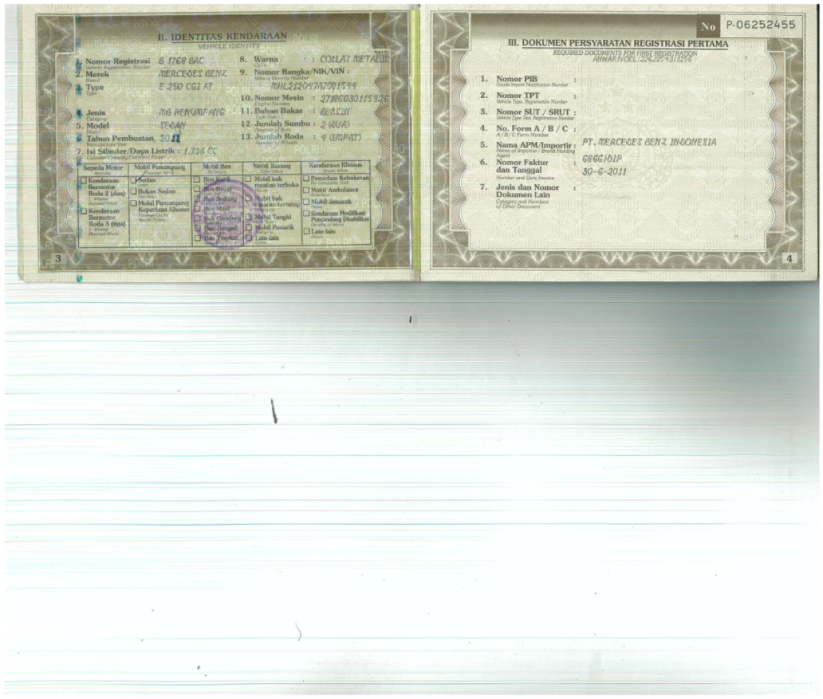 MERCEDES BENZ E 250 CGI