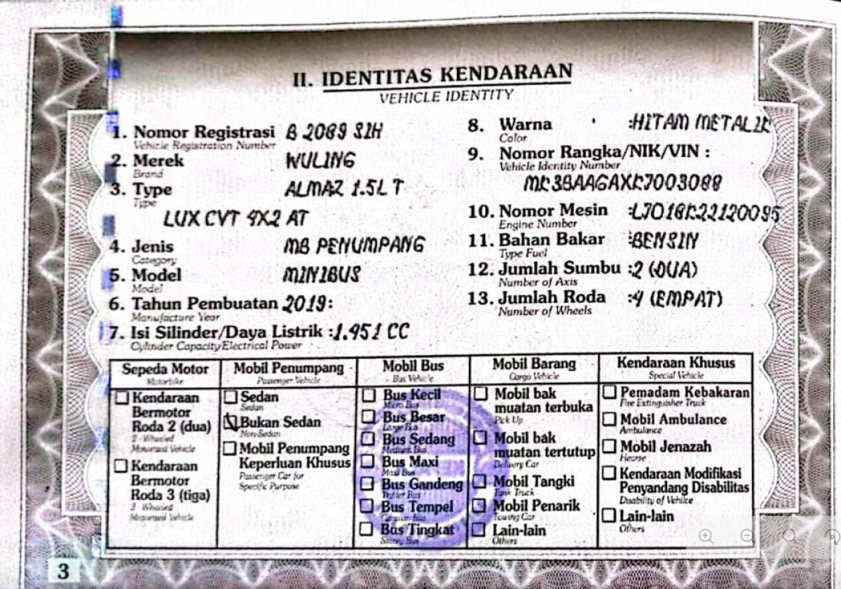 WULING ALMAZ 1.5 LT LUX CVT