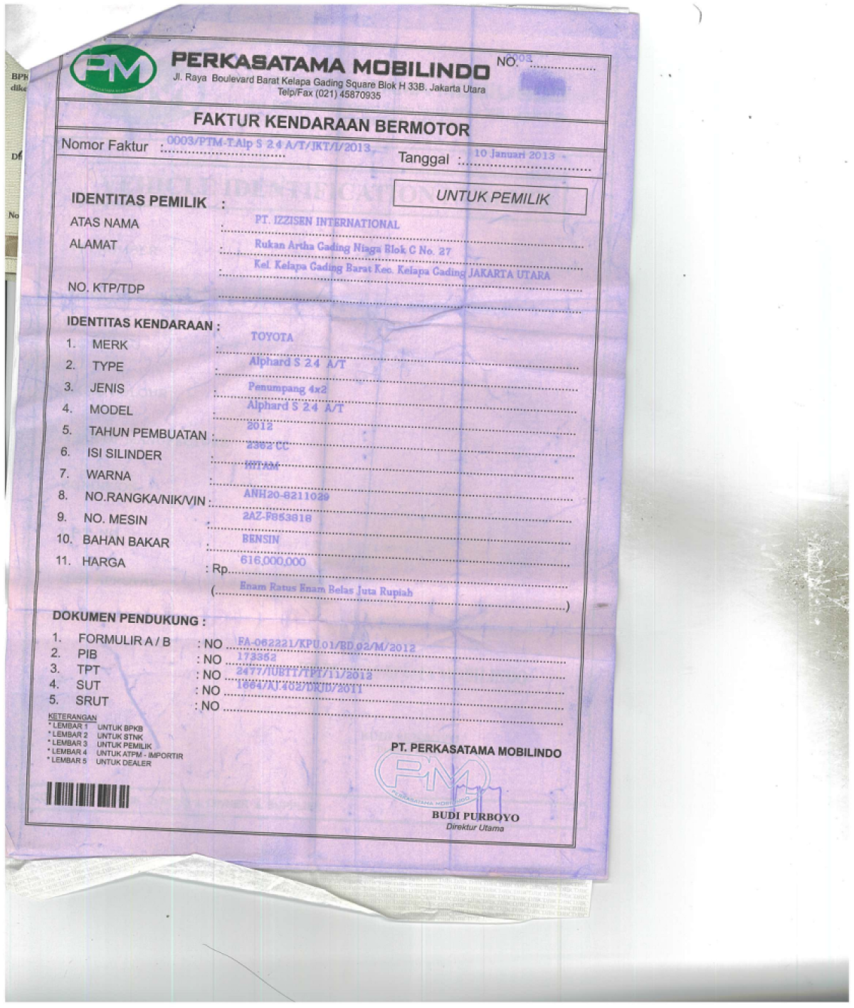 TOYOTA ALPHARD S 2.4