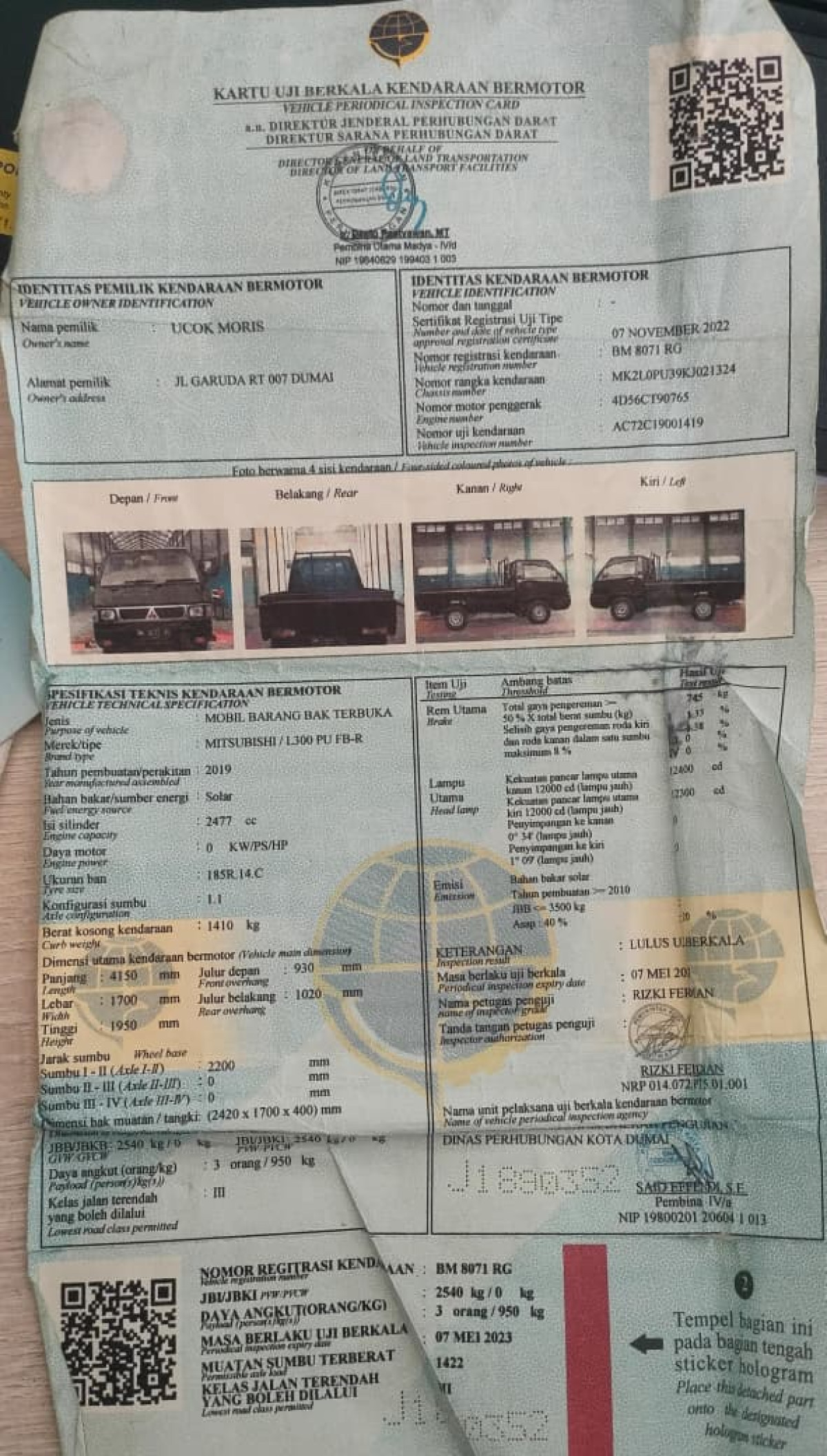 MITSUBISHI L300 PU FB-R (4X2)