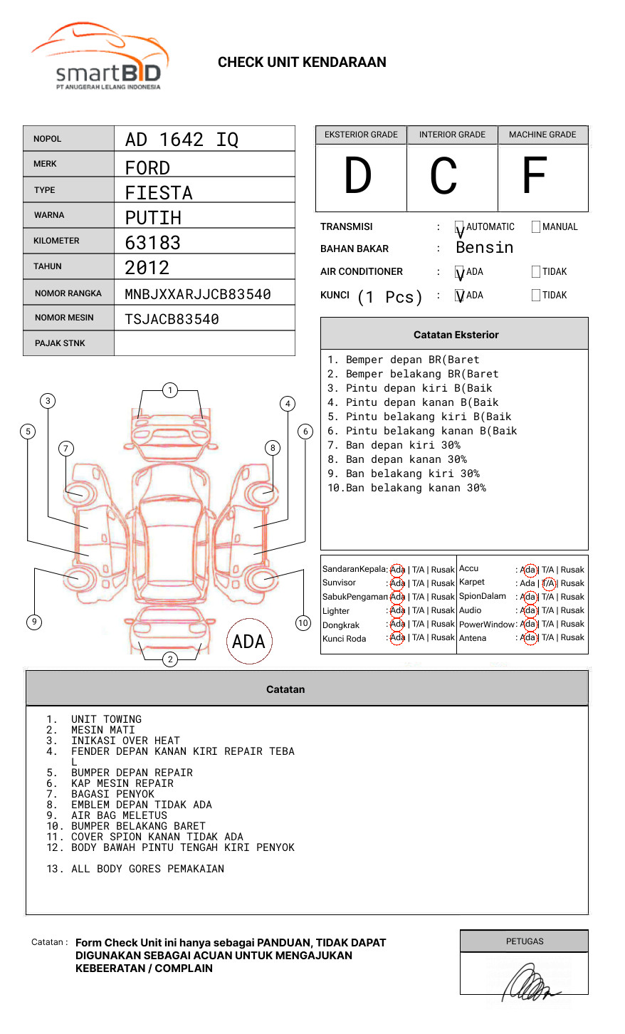 FORD FIESTA1.6L AT S