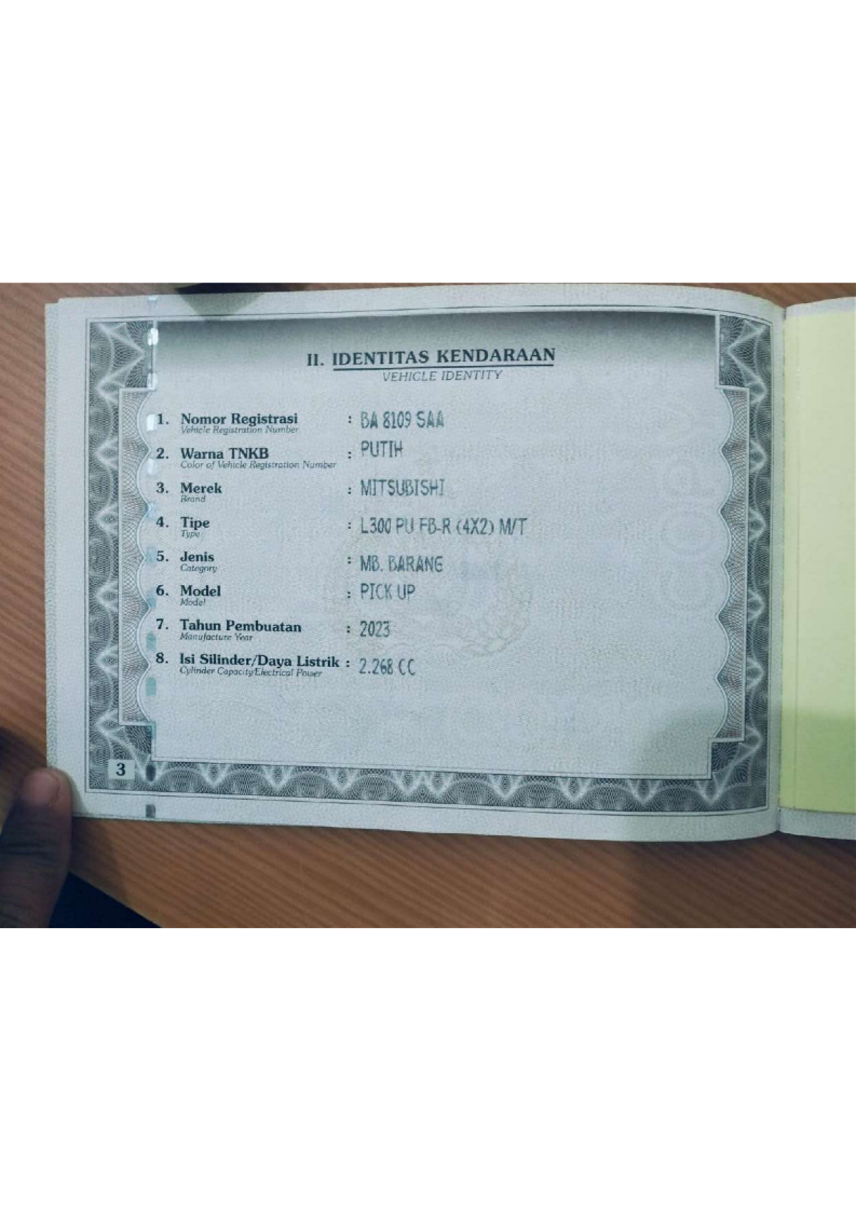 MITSUBISHI  L 300 L300 PU FB-R (4X2)