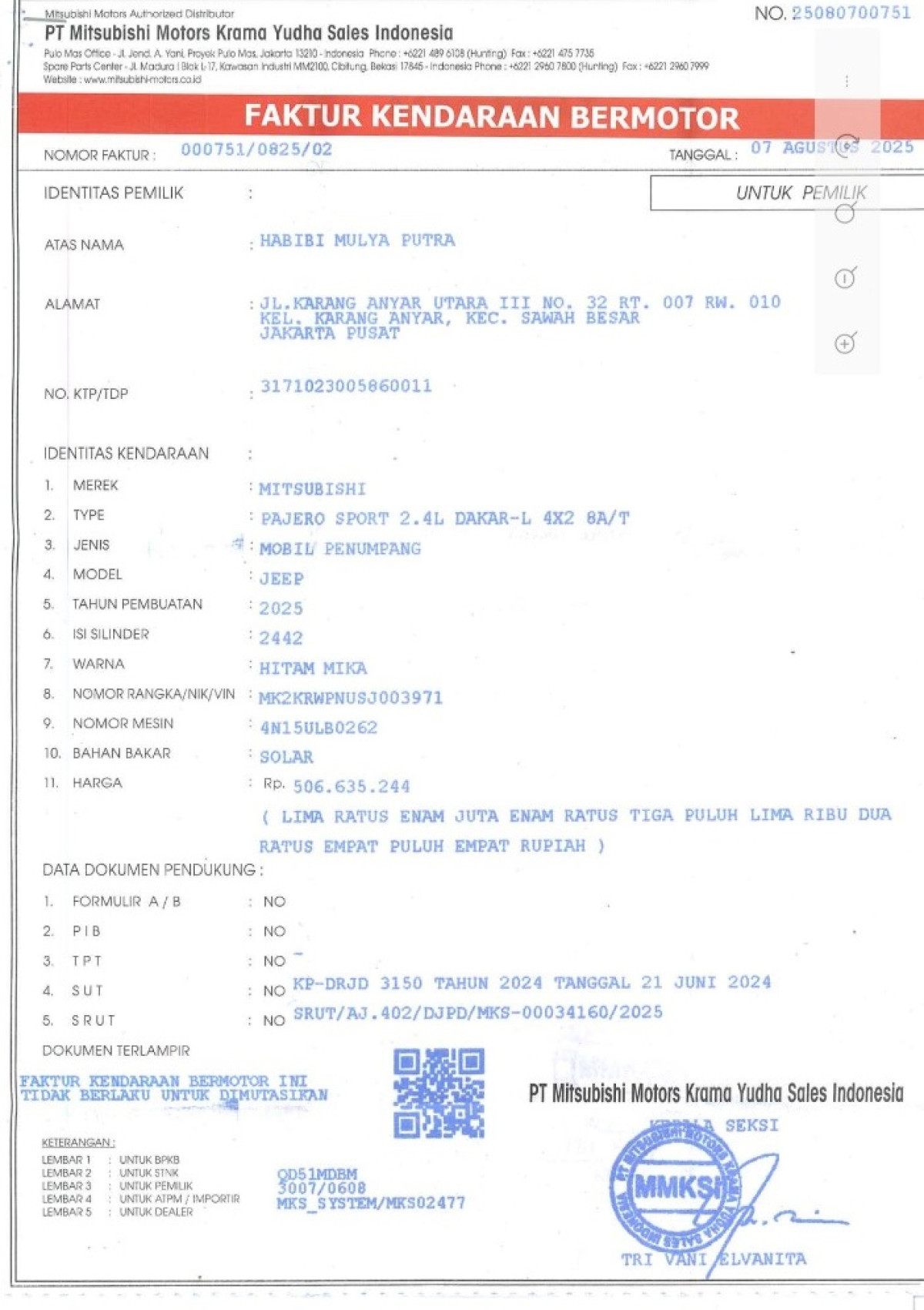 MITSUBISHI PAJERO SPORT DAKAR