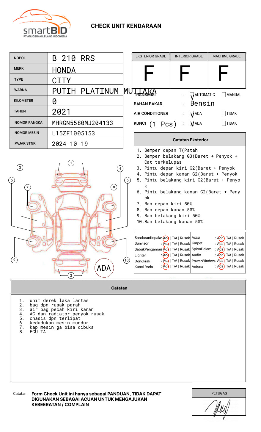 HONDA CITY HB 1.5L RS