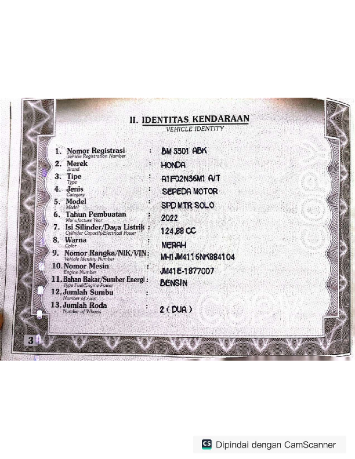 HONDA VARIO 125 ESP CBS ISS CW