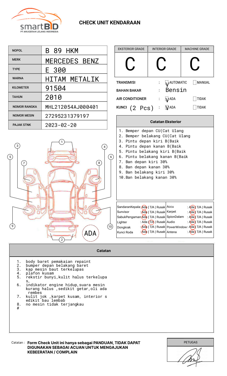 MERCEDES BENZ E 300 CKD AT