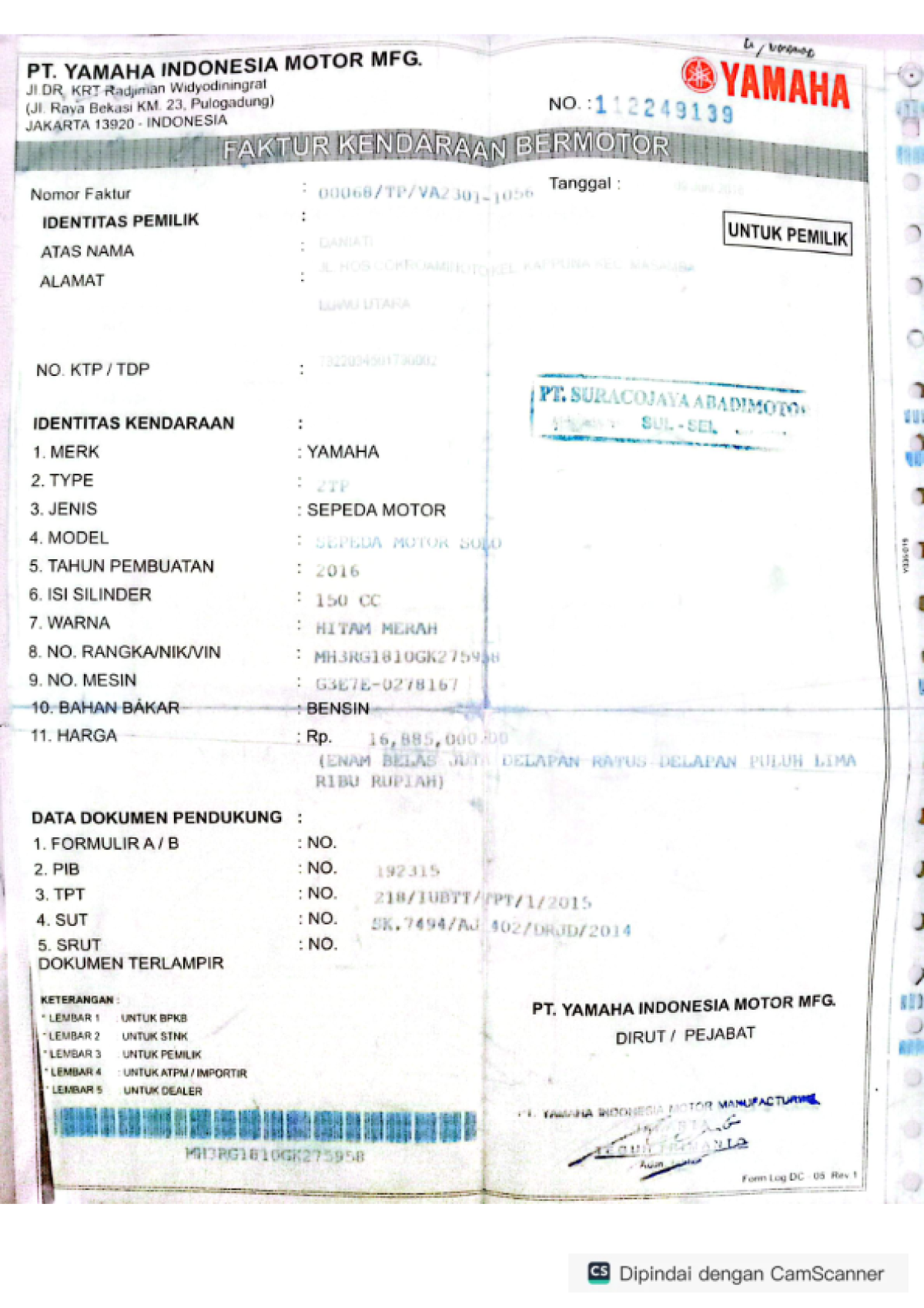 YAMAHA ALL NEW VIXION