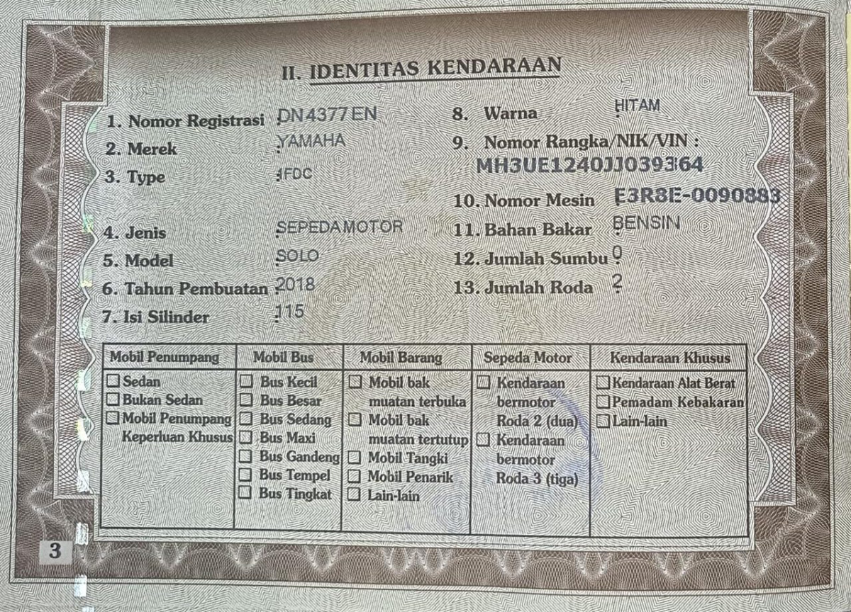 YAMAHA VEGA FORCE DB