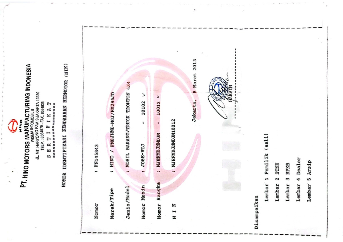 HINO  FM 285JD