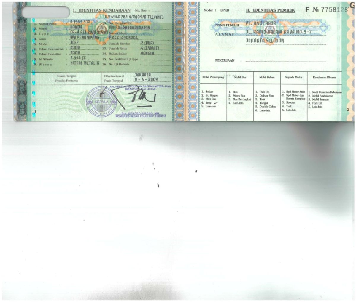 HONDA  CR-V  RE1 2WD 2.4 A/T