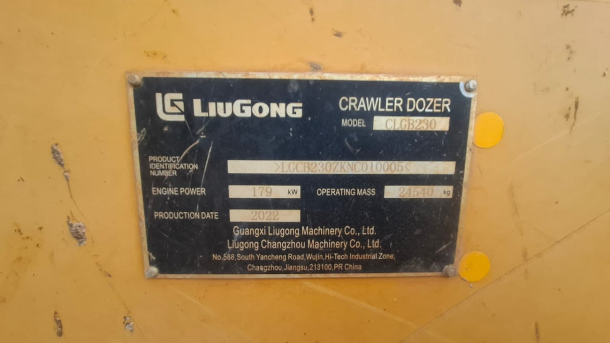 LIUGONG BULLDOZER B230
