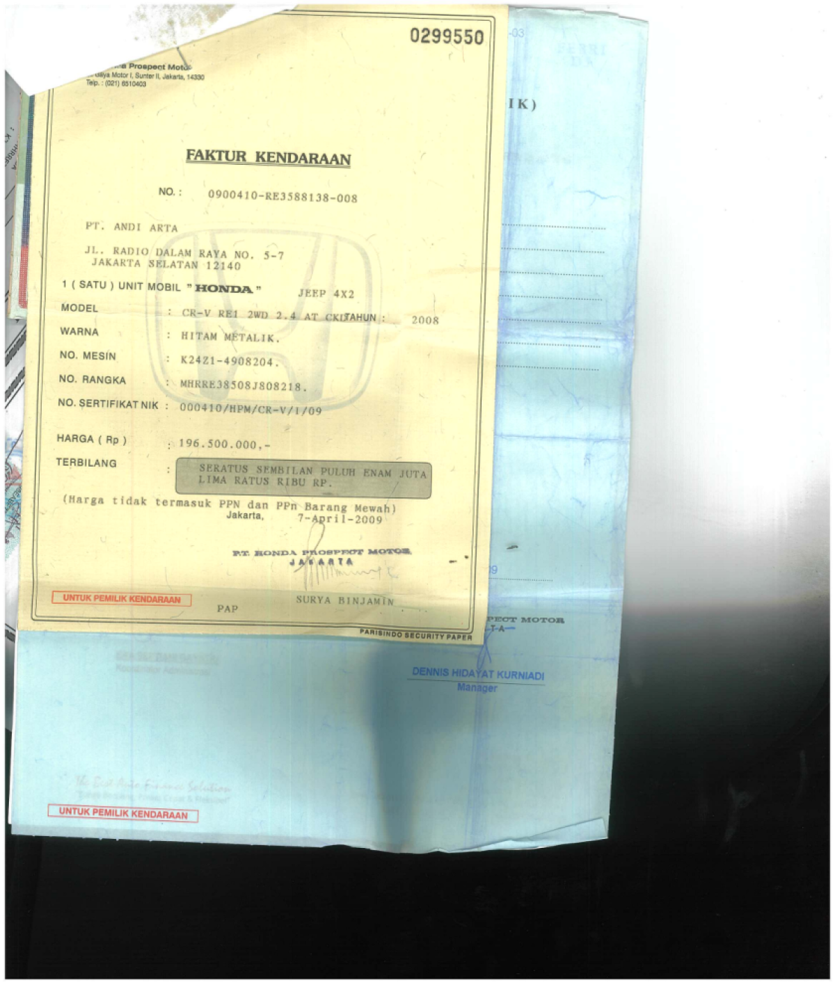 HONDA  CR-V  RE1 2WD 2.4 A/T