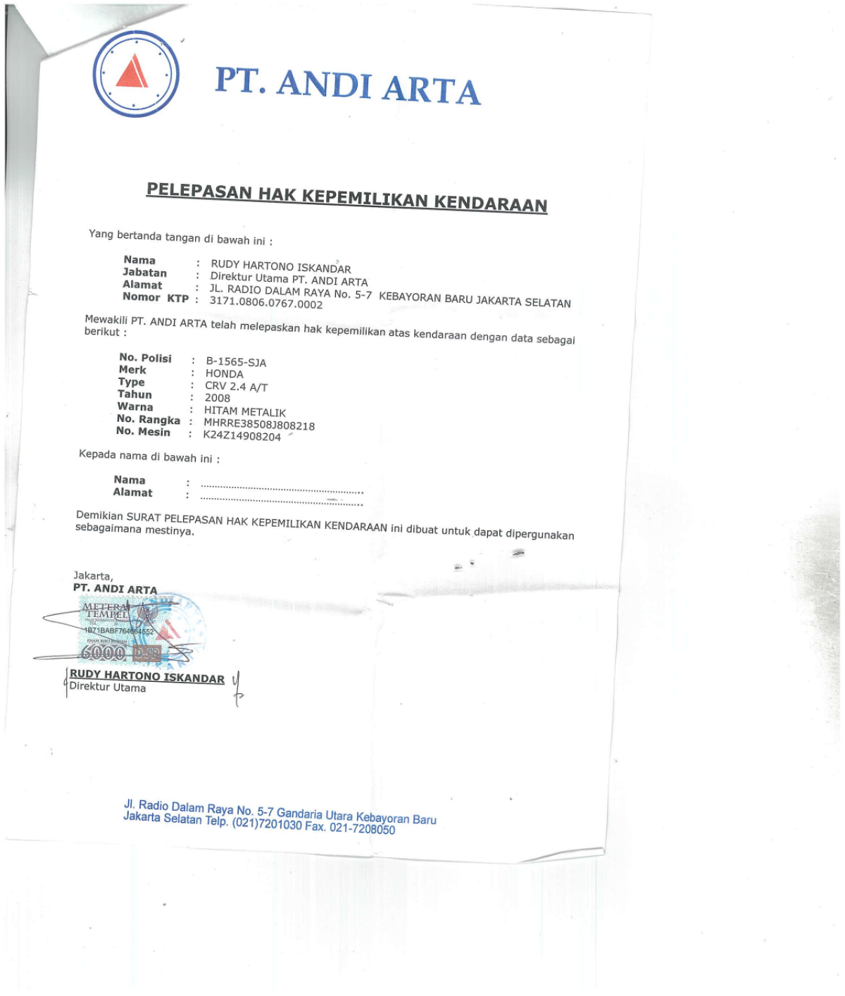 HONDA  CR-V  RE1 2WD 2.4 A/T