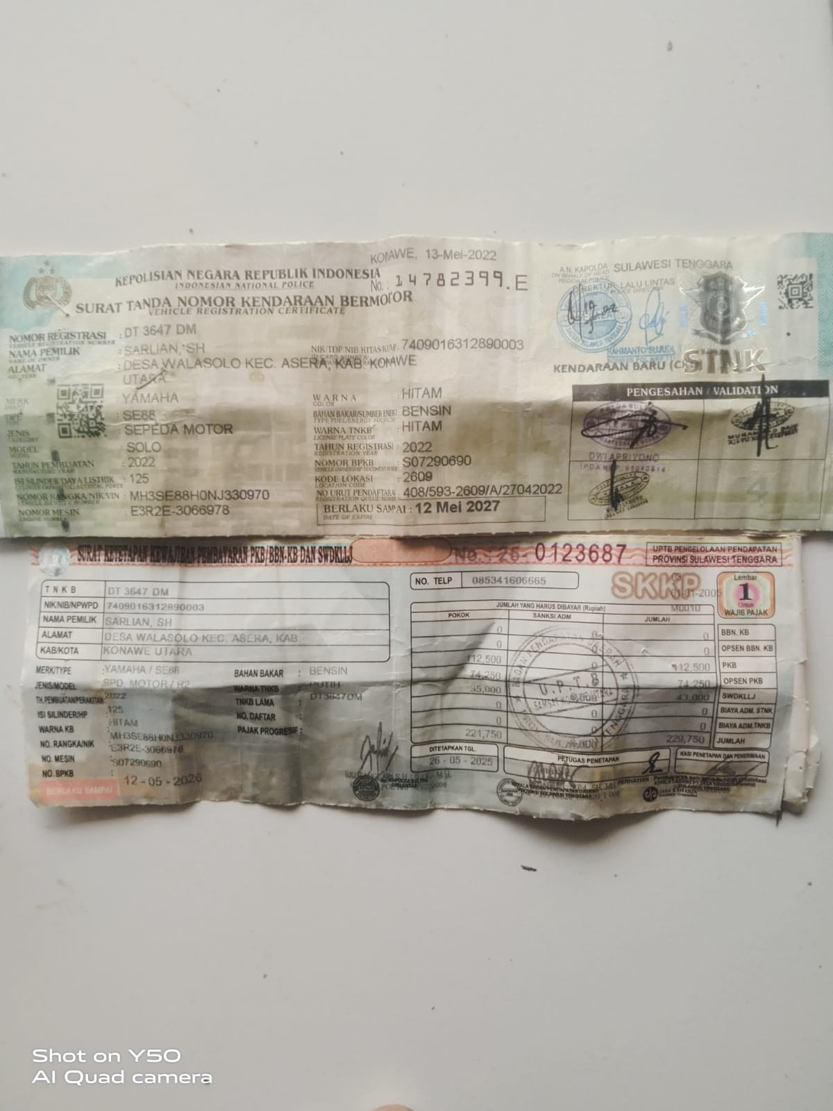 YAMAHA MIO M3 125 CW BLUE CORE