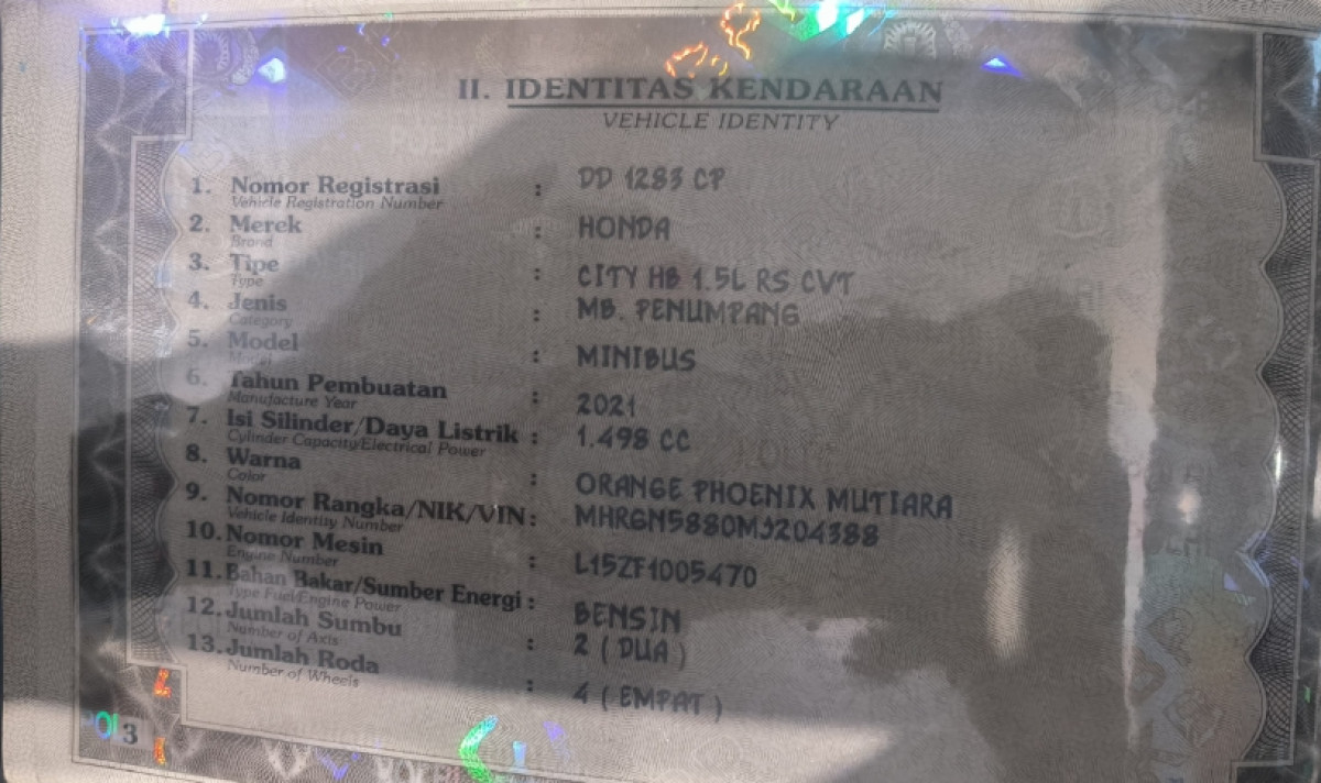 HONDA CITY HB 1.5L RS