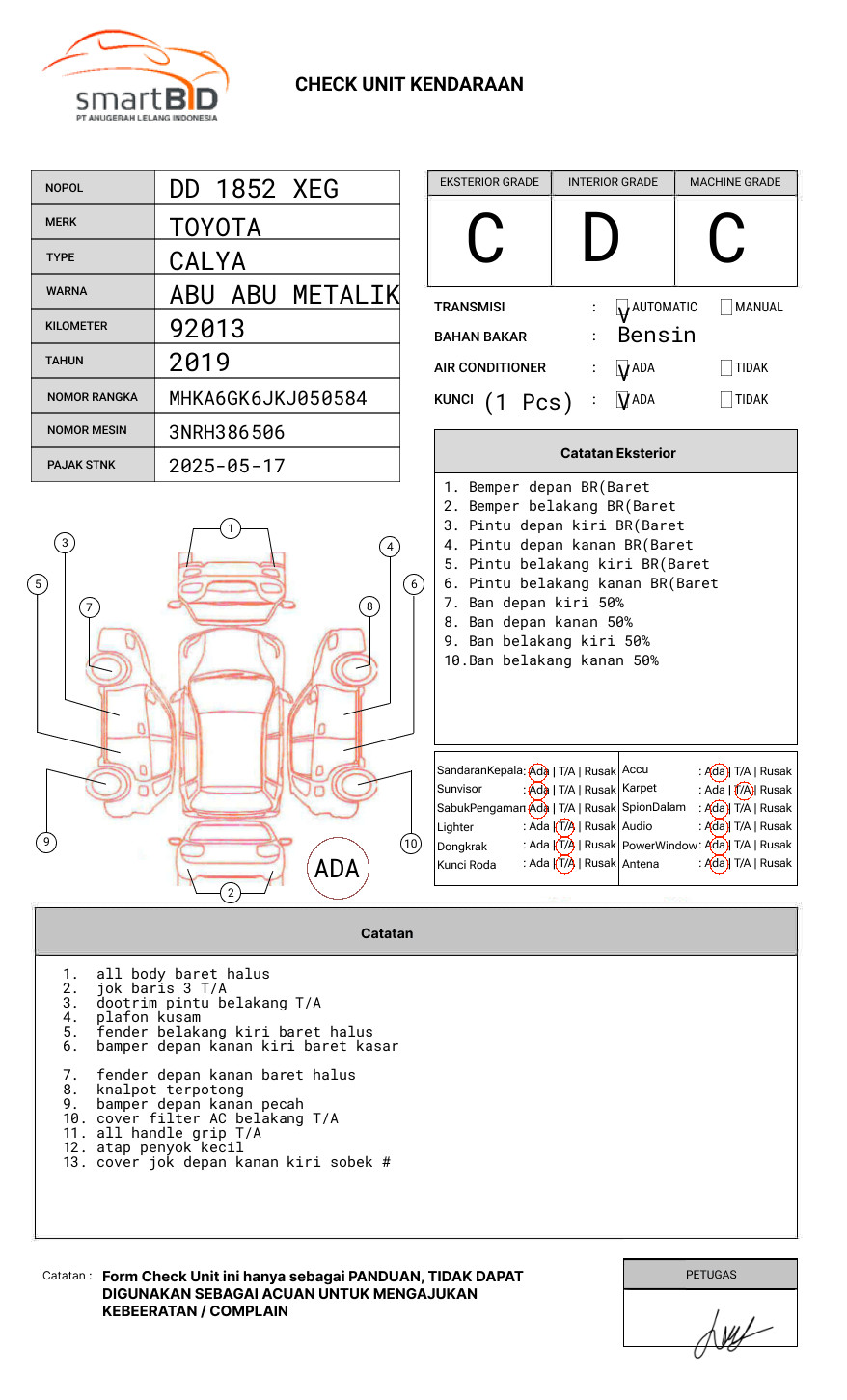 TOYOTA CALYA 1.2 G A/T
