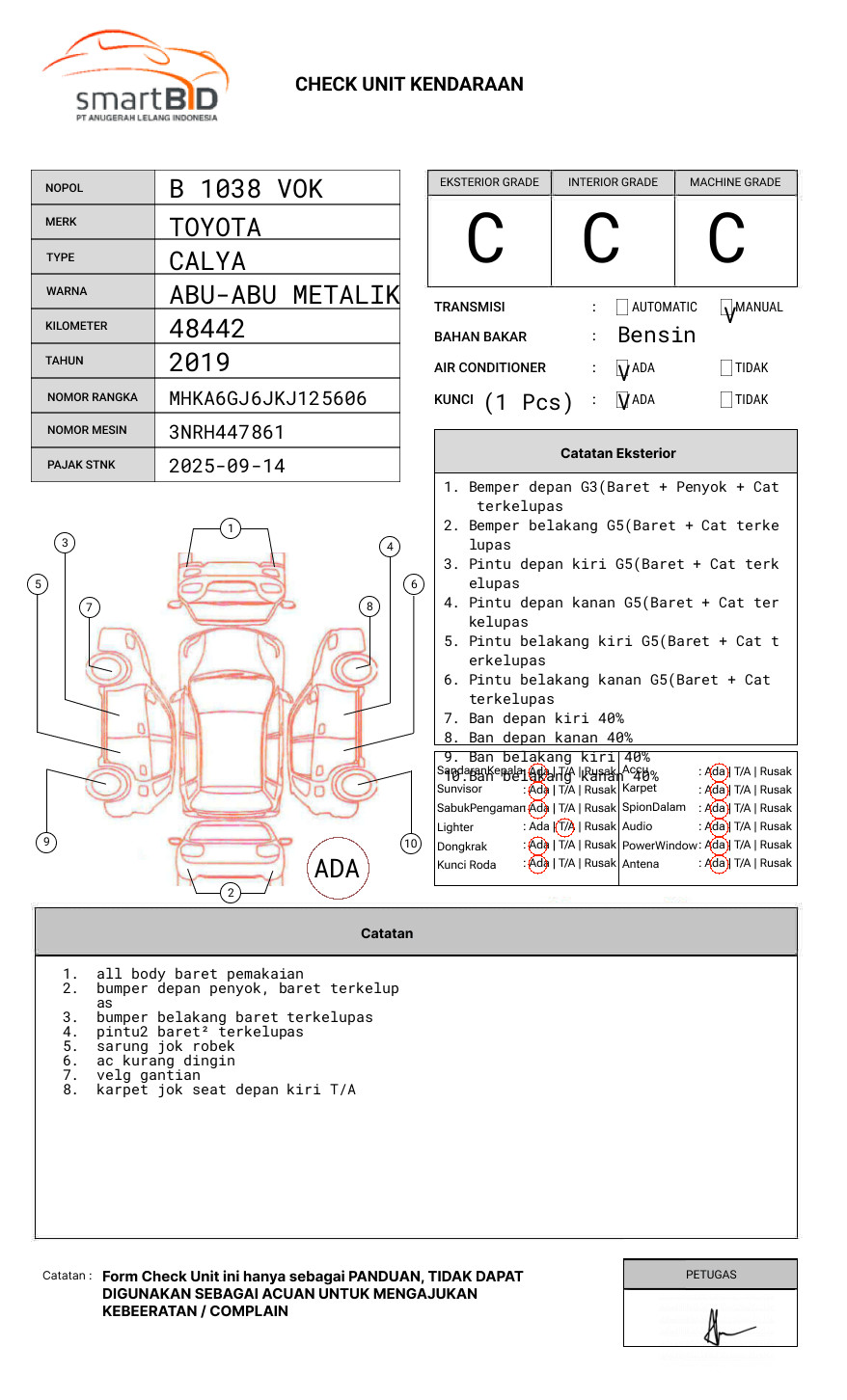 TOYOTA CALYA 1.2 G M/T