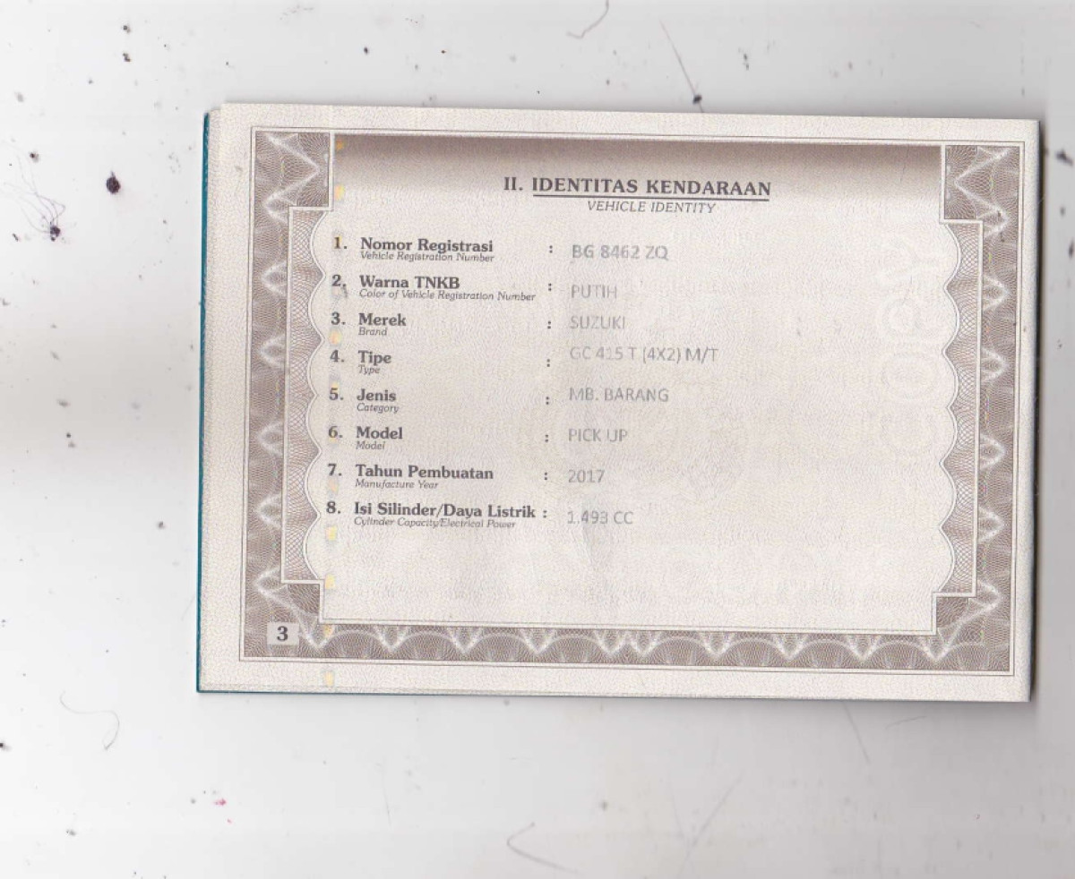 SUZUKI MEGA CARRY P.U