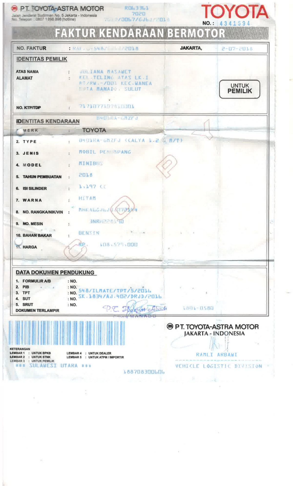 TOYOTA CALYA 1.2 G M/T